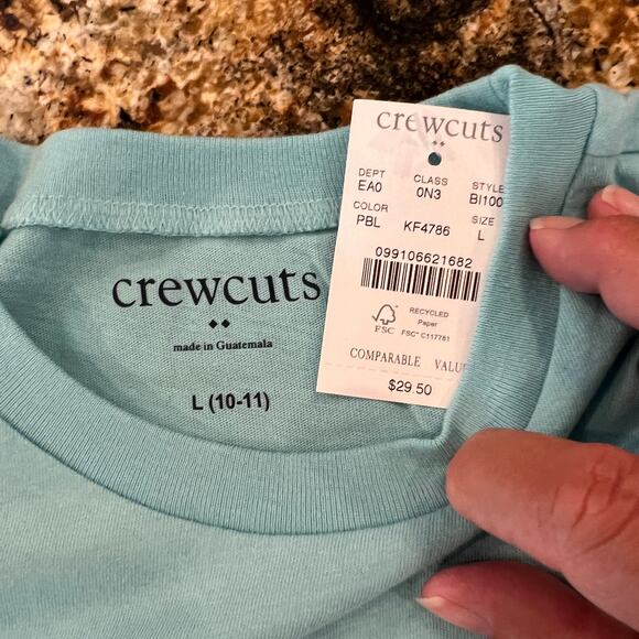 NWT J. Crew Boys' Pastel Blue W/"Jawsome" Shark Graphic Tank - Picture 4 of 9